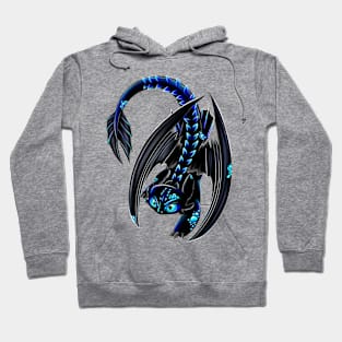 Night fury blue Hoodie